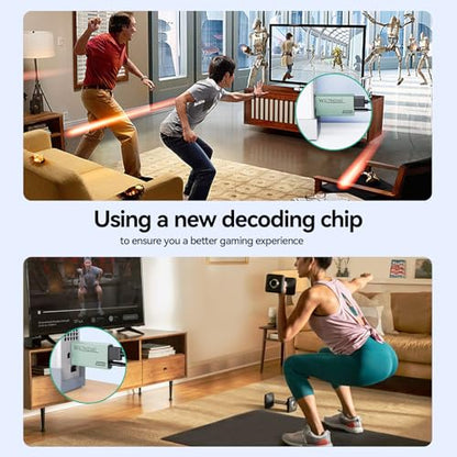 GANA Wii to HDMI Converter Adapter with Hdmi Cable Connect Wii Console to HDMI Display in 1080p Output Video with 3.5mm Audio Supports All Wii Display Modes Turquoise - color: wii to hdmi Turquoise