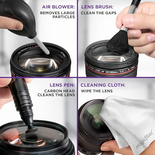 Altura Photo Camera Cleaning Kit - Lens Cleaner Spray, Brush & Blower | Includes Lens Cleaner Spray, Brush, Pen, Blower, Microfiber Cleaning Cloths, Tissue Wipes for Canon Nikon Sony - style: w/ 2 oz. Altura Photo Cleaning Solution