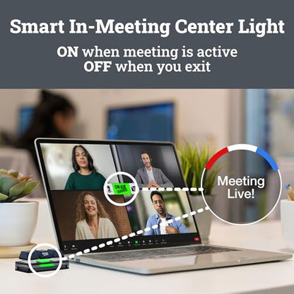 Mute Button USB Microphone, Cam Control Buttons, One-Touch, Mute Button with LED Indicator, PC Mic Mute Switch, Free Software Download for Online Calls/Class/Recording Video