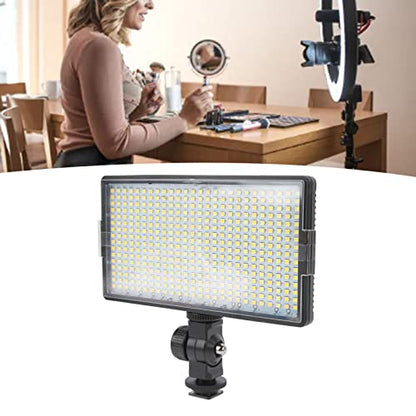 LED Video Light, 30W 416Pcs LED Light Panel Portable Camera Camcorder Video Light, Multi Angle Adjustment, Photo Lighting Fill Lamp for Live, Streaming, Photography