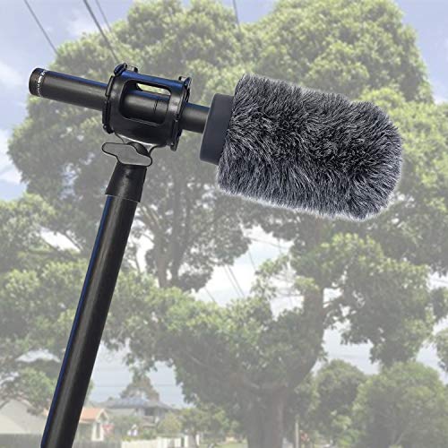 YOUSHARES Deadcat Windscreen for Rode NTG1, NTG2, Audio-Technica AT897 Shotgun Microphones, Wind Muff Up to 5.5" Long - color: NTG1/2 Shag