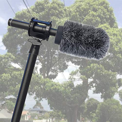 YOUSHARES Deadcat Windscreen for Rode NTG1, NTG2, Audio-Technica AT897 Shotgun Microphones, Wind Muff Up to 5.5" Long - color: NTG1/2 Shag