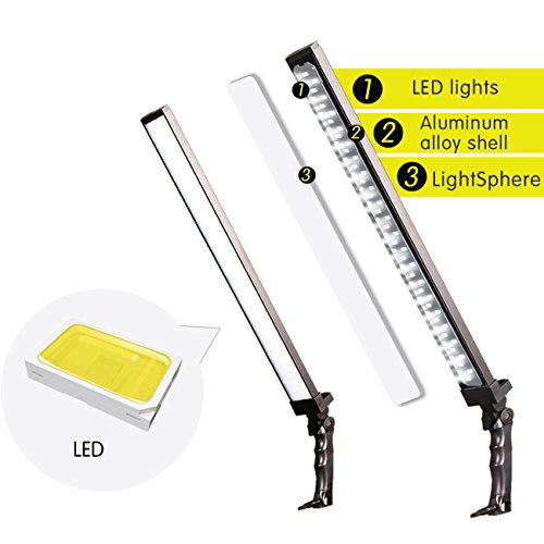 Photography Studio LED Lighting Kit Adjustable Light Professional Electrical Lights with Light Stand Tripod Photographic Video Capture Portraits