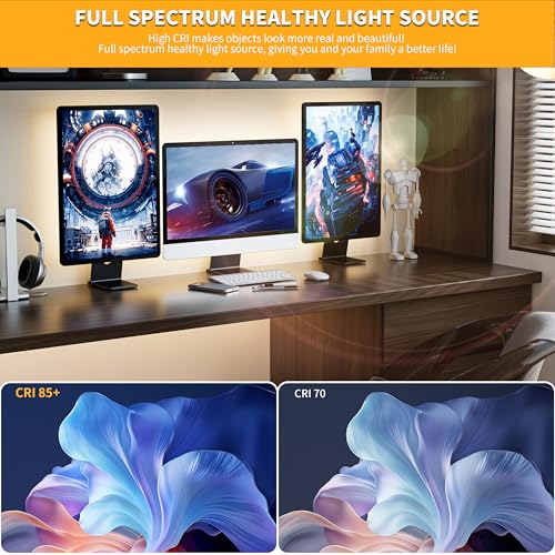 PAUTIX COB LED Strip Light 6.56ft/2m, 640LEDs 1200lm Dimmable 5V USB LED Strip White 4000K CRI90+ TV Backlight,USB Powered Flexible Under Cabinet LED Tape Light for Bedroom,Kitchen,Home DIY Lighting - color: 4000K, size: 6.56 ft
