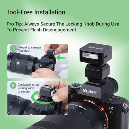 Flash hot Shoe C-N2 Hot Shoe Riser, hot Shoe Converter to Flash hot Shoe Base, Universal and Compatible with zeniko ZF04 ZF08 Ulanzi F12 Godox im20 im30 and telephoto Lens