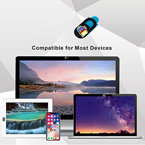 SIREG Webcam Cover Ultra Thin - Web Camera Cover fits Laptop,Tablet,Computer, Smartphone, Protect Your Privacy and Security,Strong Adhesive (Rainbow People-Black & 3 Pack) - color: Rainbow People-Black & 3 pack