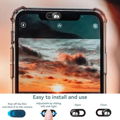 6Pcs Laptop Camera Covers Webcam Camera Cover Panda Pattern Privacy Security Guard Slide Phone Webcam Protector for Laptops Desktops Computers Smartphones Tablets Notebooks Mini PC Devices - color: Panda
