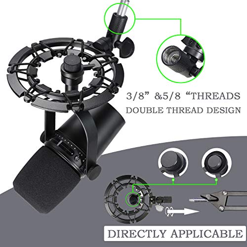 MV7 Shock Mount Reduces Vibration Noise Matching Mic Boom Arm Stand, Compatible for Shure MV7 Mic by YOUSHARES - color: Shure MV7 Shock Mount