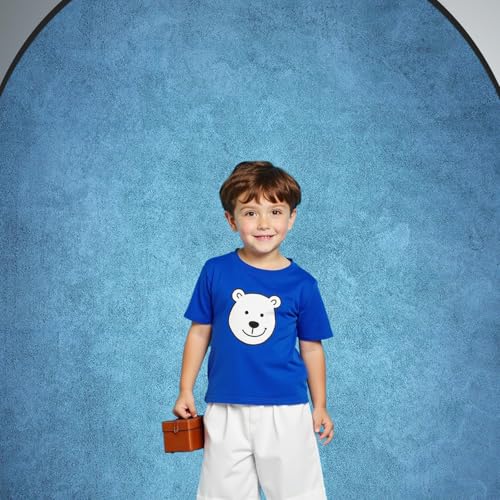 Kate Collapsible Backdrop Pop up Photo Backdrops Foldable Background Portable for Headshot,Portrait Photography,Video,5x6.5ft,Blue/Cyan