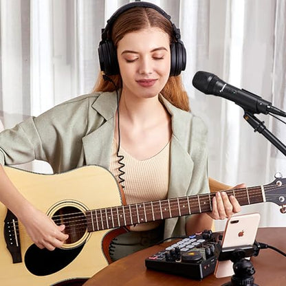 MAONO USB/XLR Dynamic Microphone for Podcast Recording, Computer PC Mic with Noise Suppression, Headphones Jack, Compatible Mixers & Audio Interfaces for Home Studio, Vocal, Music, Streaming, HD300T