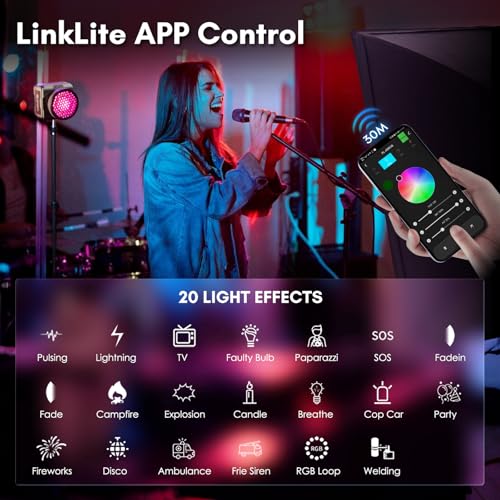 Tolifo Palm-Sized 40W RGB LED Video Light with Rechargeable 9000mAh /App Wireless Control/360° Full Color/CRI 97+ 2700-6500K/20 Effects for Vlogging Camera Photography Fill Light w Cold Shoe Mount