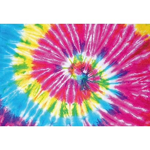 Renaiss 6x4ft Tie Dye Backdrop Colorful Spiral Psychedelic Peace Love Groovy Photography Background Rainbow LGBT Banner 60s 70s Hippie Tie Dye Theme Kids Birthday Party Decor Photo Booth Props - size: 6x4ft