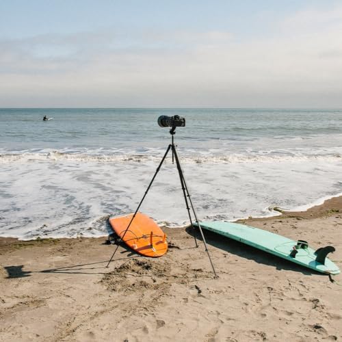 Peak Design Travel Tripod, Aluminum, Compact Design, Quick Setup and Takedown, Pro-Level Stability, Ergonomic Ball Head, Compact and Portable Travel Tripod for Camera and Phone, 20 lb Capacity - color: Aluminum