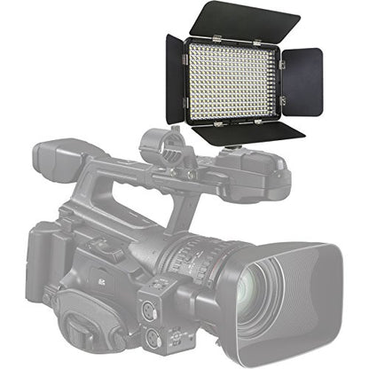 Vidpro LED-330 Photo and Video Light Kit - On Camera Panel LED Light - Adjustable and Dimmable Light Fits Cameras Video Camcorders and DLSR w/Hot Shoe Includes Rechargeable Battery Diffuser and More - size: LED-330