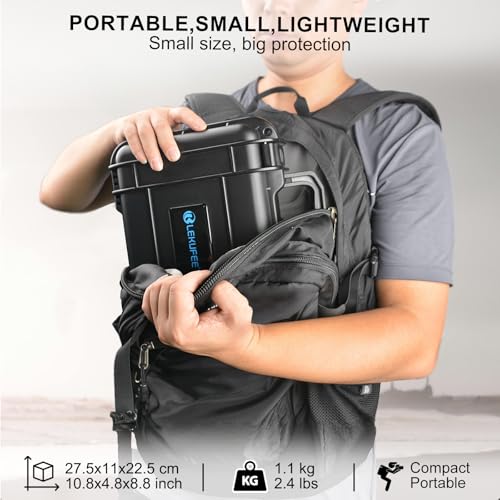 Lekufee Waterproof Carrying Case for Insta360 X5, Insta360 X4 Air, Insta360 X4, Insta360 X3 Camera and Other Accessories(Case Only)