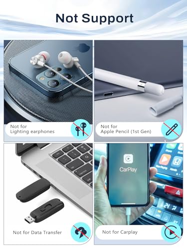 TiMOVO USB C to Lavalier Microphone Adapter, 2 Pack Lightning to USB c Adapter for Wireless Lavalier Microphone, iPhone 17/16/15 Series, iPad Pro/Air, Not for Headphone and Data