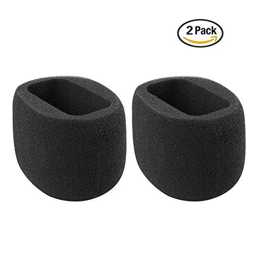 Hermitshell 2 Pcs Foam Windscreen Fits TASCAM DR-05 / Tascam DR-05X / TASCAM DR-07X / TASCAM DR-07XP Portable Digital Recorder