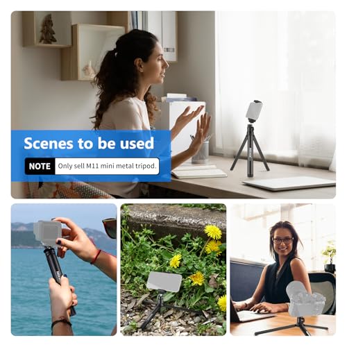 NEEWER Mini Metal Tripod, Table Stand, Desktop Compact Tripod Compatible with Crane M2, Smooth Q2, Gimbal Grip Stabilizer and All Cameras - style: M11