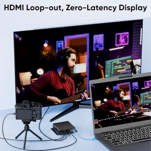 1080p60 PoE HDMI Encoder,with 4k60 Loopout,Support SRT,RTMP,RTSP,RTMPS,UDP,HTTP,HLS,WebRTC,TRTC,Icecast,SHOUTcast,Live Streaming Broadcast for YouTube, Facebook, Twitch, etc