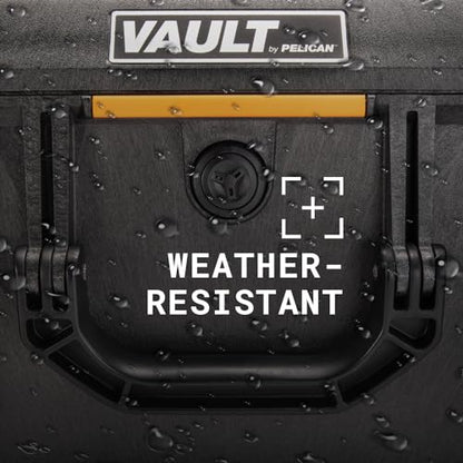 Pelican Vault V100 Hard Case (Camera, Pistol, Gear, Equipment) - color: Black, style: With Foam