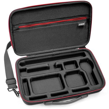 SYMIK S320-X Carrying Case for Insta360 X5 X4 Air, Anti-water Splash, Anti-shock Compact Travel Bag with Shoulder Strap, Handy Handle, Protective Storage Nylon Case for Insta 360 X5 X4 Air Accessories