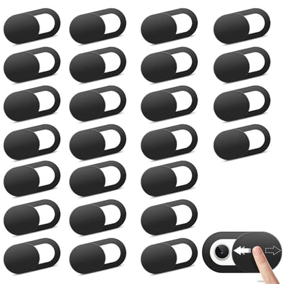 [25 Pack] Laptop Camera Cover Slide, Ultra-Thin Webcam Cover Compatible with Camera for MacBook,Laptop,PC,Computer,iMac,iPad. 0.022in Thick Web Blocker Protect Your Privacy and Security