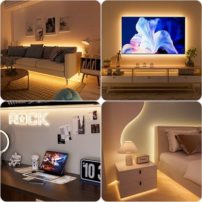 PAUTIX COB LED Strip Lights 5V USB Powered Dotless Super Bright Dimmable LED Lights 3000K Warm White 6.56ft TV Backlights,Flexible 3M Adhesive Under Cabinet Light for Bedroom,Kitchen,Shelf Lighting - color: 3000K, size: 6.56 ft