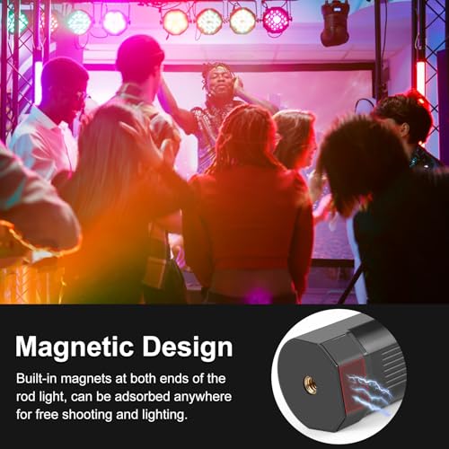 6.7" RGB Video Light Wand, Magnetic Handheld Tube Light Stick 2500K-9000K CCT & 20 Scene Modes with 2000mAh Battery, 95+ CRI, 120° Beam Angle for Photography YouTube TikTok Vlog - size: 6.7 inch