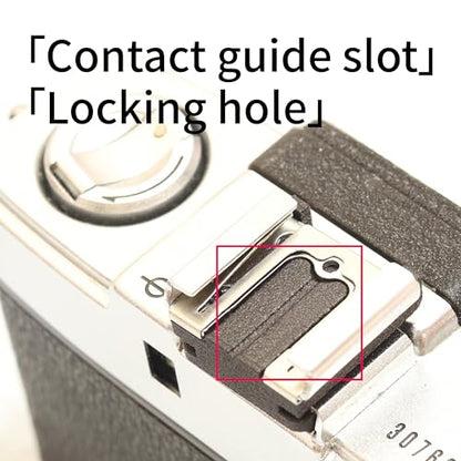 Camera Cold Shoe Riser Mount Adapter, Plastic Base Protector for Cold Shoe. for Film Cameras, for Light Meter, Viewfinderr, mini LED Light. No Communication, No Flash Triggered.