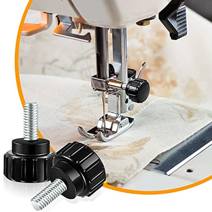 Hotop Threaded Knurled Thumbscrew Monitor Mount Screws on Knobs Monitor Screws Carbon Steel Clamping Knobs Grip Thumb Screw Mounting Thumb Screw, Black(20 Pieces,M4 x 10 mm) - size: M4 x 10 mm