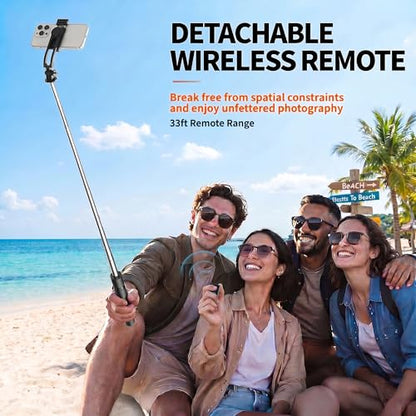 67" Phone Tripod Selfie Stick for iPhone & Android, Extendable Cell Phone Stand with Wireless Remote, Lightweight Travel Tripod Phone Holder for Video Recording, Live Streaming, Photography - size: 67"