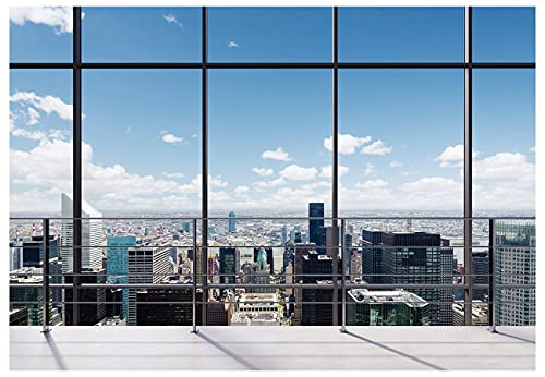 YYNXSY 8X6FT Office Backdrop for Video Conference Backdrop with Window Background Screen for Video ConferencingChildren Taking Photography Studio Background Holiday Party Birthday Party YY-1005 - size: 8X6FT