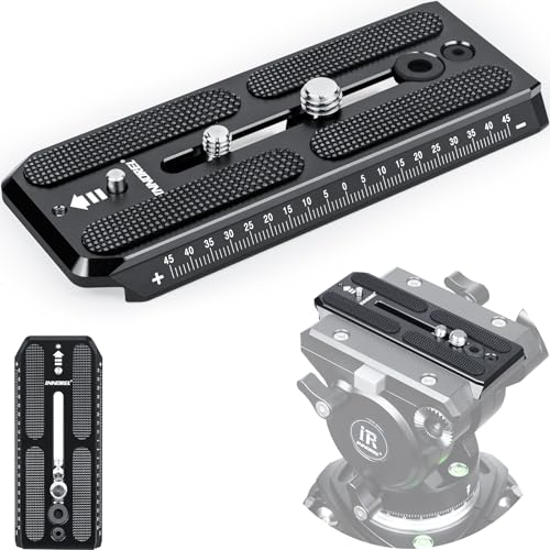 Universal Replacement Quick Release Plate 120mm Long 50mm Width INNOREL QV120 Mount with 1/4" and 3/8" Screws for Manfrotto 501PL Series Video Fluid Head,Innorel f60,DSLR Cameras,Camcorders - size: Pack of 1