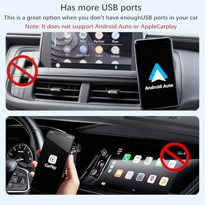 USB Splitter 1 in 3 Out, USB 2.0 Y Splitter Cable, Male to 3 Female, Portable USB Hub for Laptop, PC, Car, PS5, Xbox - Data Transfer & Shared Charging
