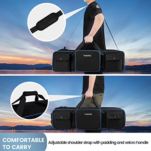 YOREPEK Tripod Carrying Case Bag 40.5", Resistant Light Stand Bag with 2 Protective Pads, Photo Studio Equipment Case fit Tripods Manfrotto, Monopods, Speaker Stands, Umbrellas, Accessories, Travel - color: 40.5*9.5*9.5