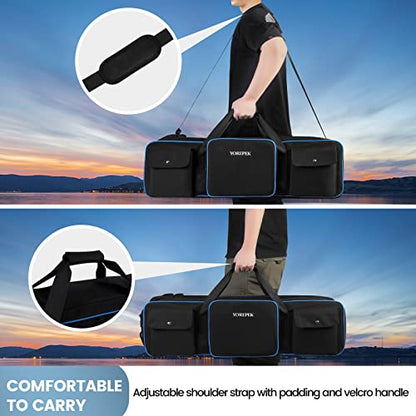 YOREPEK Tripod Carrying Case Bag 40.5", Resistant Light Stand Bag with 2 Protective Pads, Photo Studio Equipment Case fit Tripods Manfrotto, Monopods, Speaker Stands, Umbrellas, Accessories, Travel - color: 40.5*9.5*9.5
