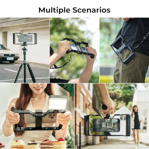SmallRig IG-02 Wireless Control Universal Phone Cage for Short Video Starters, Dual Handgrip Smartphone Video Rig with Cold Shoe Mount, for iPhone 17 16 & Android, for Creators Vlogging-5356 - style: Wireless Controller