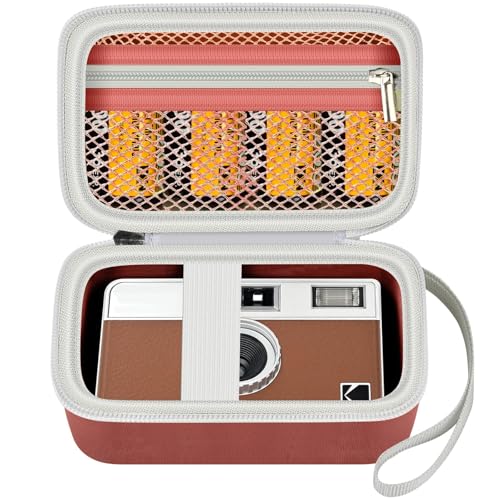Digital Camera Case Compatible with KODAK EKTAR H35 H35N Half Frame Film Camera, Storage Holder Organizer for Kodak Ultra F9 M35 M38 Paper Shoot kamera, 35mm Film Rolls (Box Only)- Brown - color: Brown,L, size: L