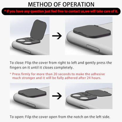 Privacy Cover Compatible for iPhone 14 /iPhone 14 Plus Front Camera Cover,Protect Privacy and Security But Not Affect Facial Recognition（2Pack）