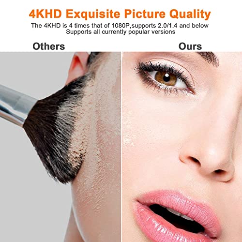 Adoreen 4K HDMI Cable 40 Feet,High Speed 18Gbps HDMI 2.0 Cable Cord,4K@60Hz,2K,1080P,ARC HDR HDCP 3D,Sturdy&Flexible&Untangled&Supreme Texture,Compatible Monitor UHD TV PC PS5 +5 Ties - size: 40 FT-1PK