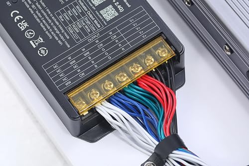 600W 24V Driver with 30A Controller Kit for 45W RGBW LED | Pre-wired for Immediate Use, Connect to LED Panel, No Additional Configuration Required