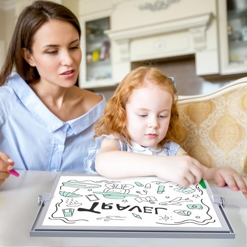 Dry Erase White Board, 16X12IN Magnetic Desktop Whiteboard Calendar with Stand, 8 Markers, 4 Magnets, 1 Eraser, Portable Double-Sided White Board Easel for Kids Memo to Do List Desk - size: 12"W x 16"H