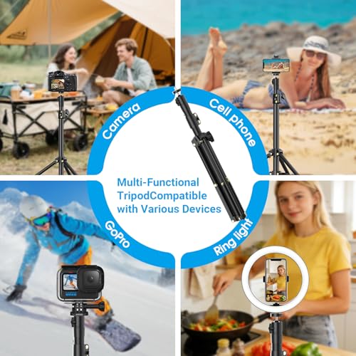 Starlink Mini Tripod Mount with Adapter - Height Adjustable & 360° Tilt, Compatible with Starlink Mini Terminal, Portable Sturdy Stand for RV Camping & Outdoor Use - color: Frosted Black
