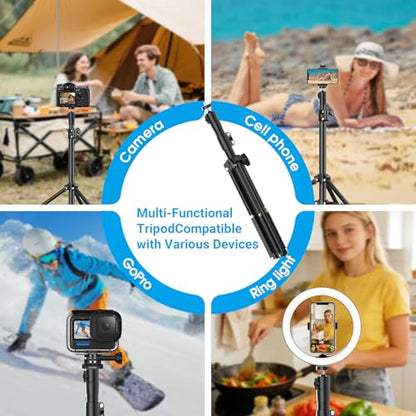 Starlink Mini Tripod Mount with Adapter - Height Adjustable & 360° Tilt, Compatible with Starlink Mini Terminal, Portable Sturdy Stand for RV Camping & Outdoor Use - color: Frosted Black