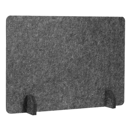 PATIKIL Desk Dividers 24" x 16", 1 Pack Desk Privacy Panel Freestanding Noise Reducing Partition Acoustic Panel with 4Pcs Support Feet for Testing Office Home Library, Dark Gray Style C - color: Dark Gray Style C, size: 24" x 16"