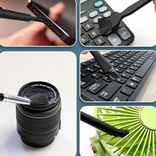 Camera Lens Cleaning Kit, 10Pcs, Optical Len Clean Tools | Lens Brush Pen, Air Blower, Microfiber Cleaning Cloth, Soft Brush, For Sony Canon Nikon Pentax Sony DSLR