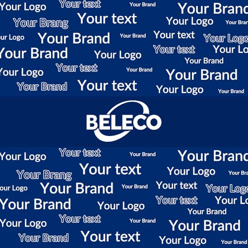 BELECO 10x8ft Custom Backdrop Step and Repeat Banner Customized Backdrop with Logo Text Picture Personalized Background Banner for Events Birthday Wedding Trade Show Business Photos Party Decoration - size: 10x8FT