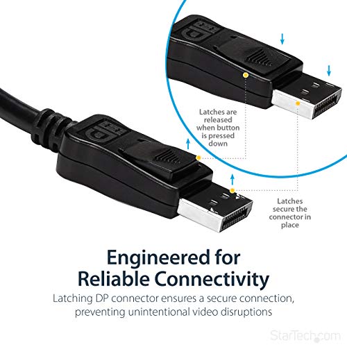 StarTech.com DisplayPort to HDMI Adapter, DP2HDMI, 1080p, VESA Certified, Latching DP Connector, Passive, Electromagnetic Interference Shielding - size: 5 inches