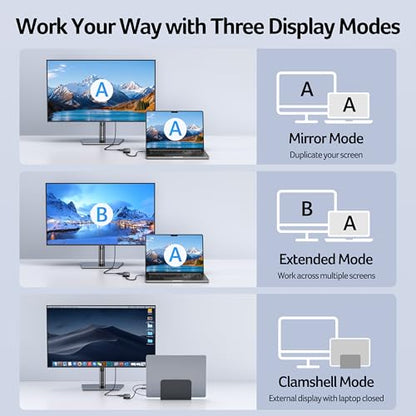 Acer USB C Hub, 5-in-1 USBC to HDMI Adapter with 4K@60Hz, 100W Power Delivery, USB-C 5Gbps & USB-A 3.0 Data Ports, USBC Splitter Docking Station for MacBook Neo/Pro/Air, iPad Pro, iPhone 17 Pro Max