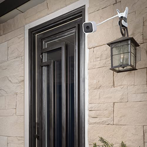 iTODOS 2 Pack Flexible Clip Clamp Mount - Compatible with Blink Mini, Outdoor (3rd Gen) XT3, XT, XT2, Indoor - 8 Inch Flexible Gooseneck Arm - Attach Camera Anywhere - size: Blink Flexible Clamp Mount White